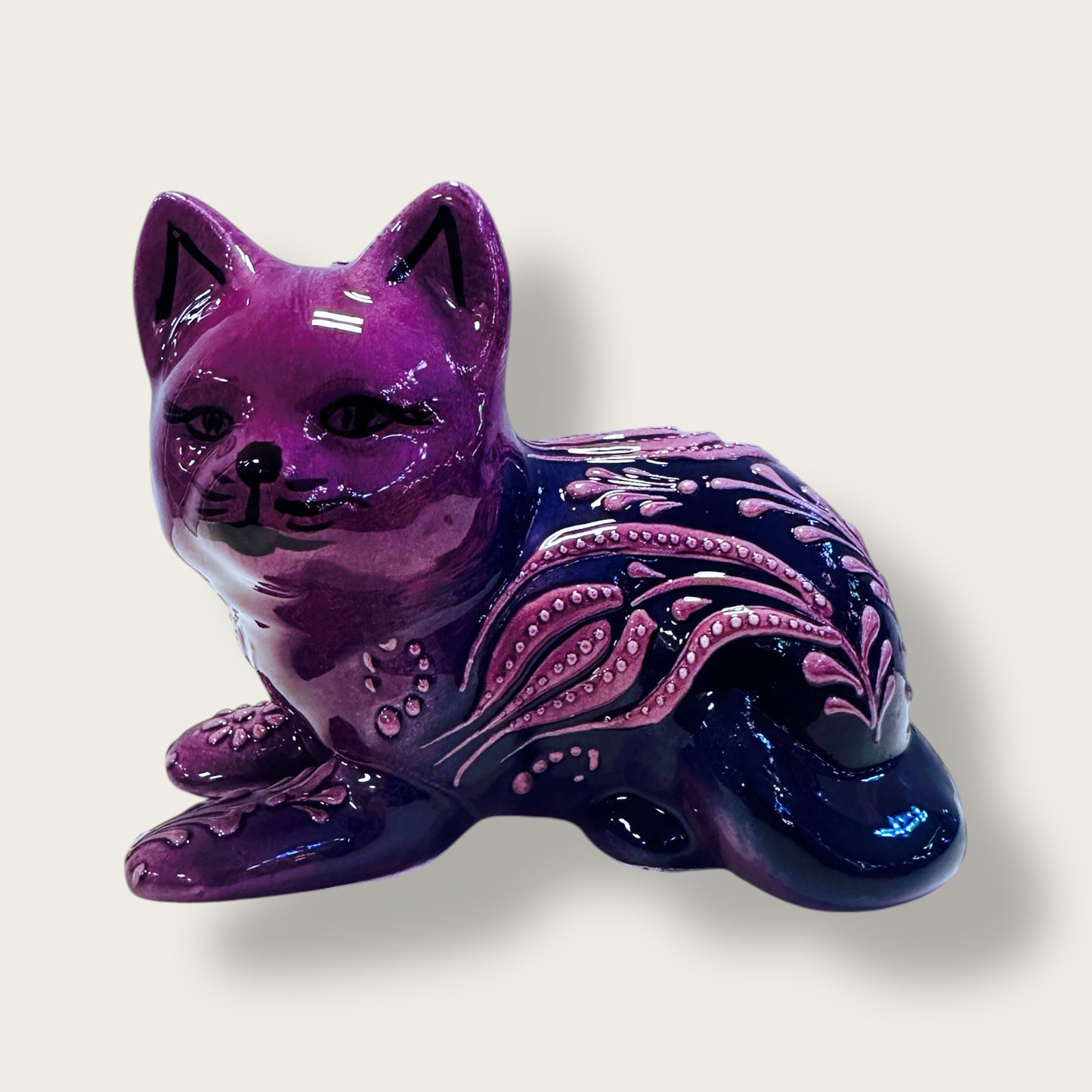 Hand-Painted Ceramic Cat Figurines 01 – Traditional Turkish & Ottoman-Inspired Designs