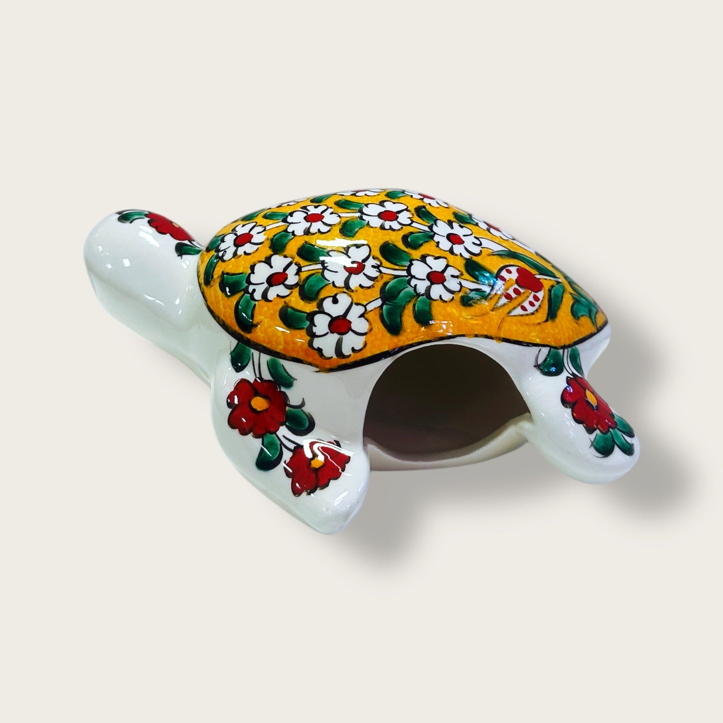 Hand-Painted Ceramic Tortoise Figurines 02 – Traditional Turkish & Ottoman-Inspired Designs