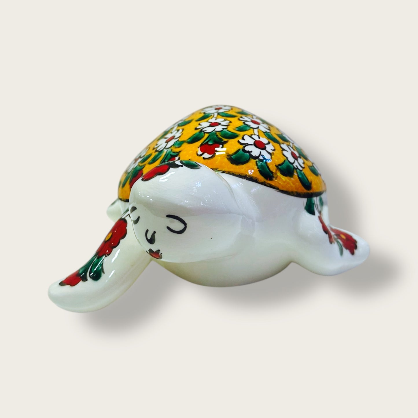 Hand-Painted Ceramic Tortoise Figurines 02 – Traditional Turkish & Ottoman-Inspired Designs