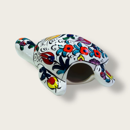 Hand-Painted Ceramic Tortoise Figurines 03 – Traditional Turkish & Ottoman-Inspired Designs