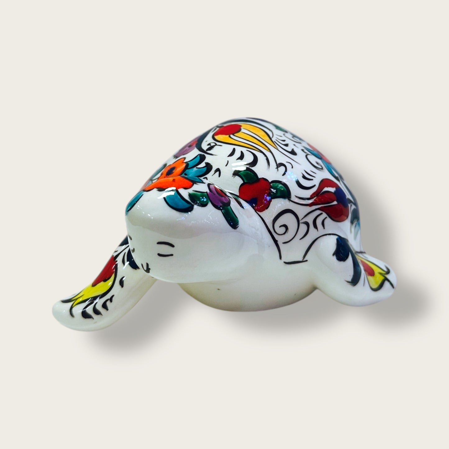 Hand-Painted Ceramic Tortoise Figurines 03 – Traditional Turkish & Ottoman-Inspired Designs