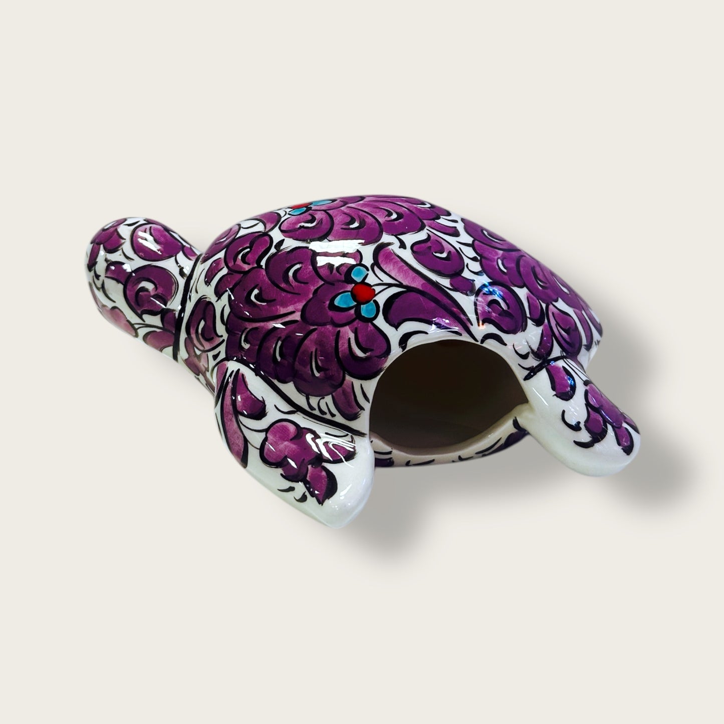 Hand-Painted Ceramic Tortoise Figurines 01 – Traditional Turkish & Ottoman-Inspired Designs