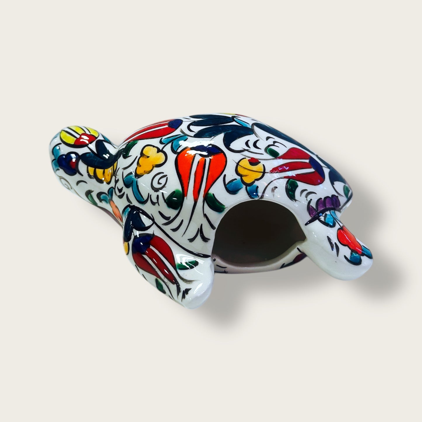 Hand-Painted Ceramic Tortoise Figurines 03 – Traditional Turkish & Ottoman-Inspired Designs