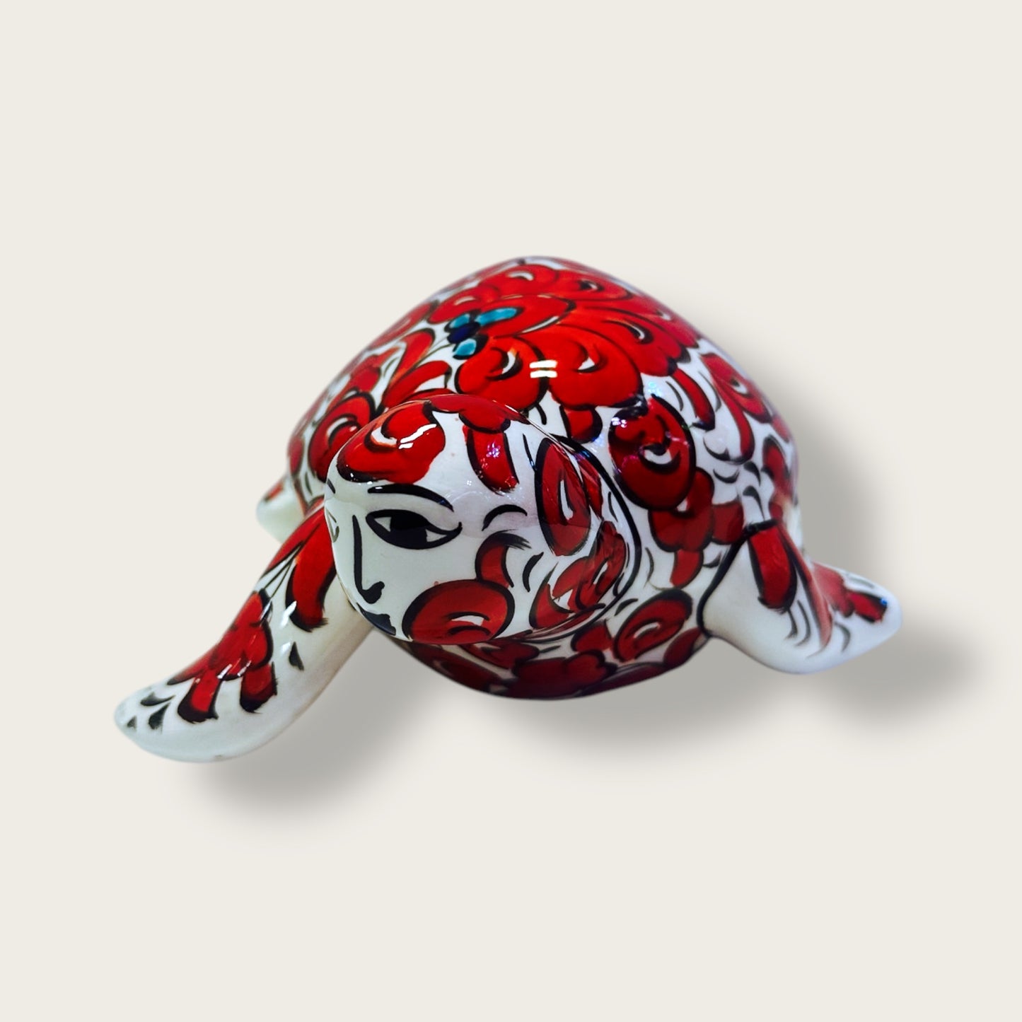 Hand-Painted Ceramic Tortoise Figurines 01 – Traditional Turkish & Ottoman-Inspired Designs