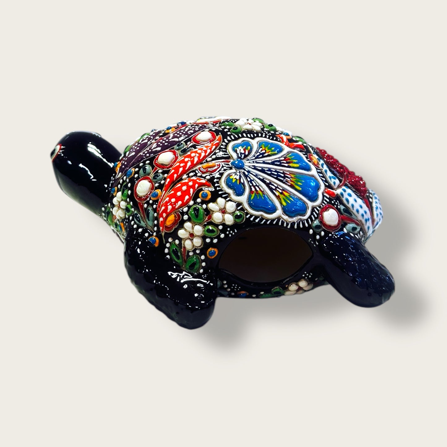 Hand-Painted Ceramic Tortoise Figurines 04 – Traditional Turkish & Ottoman-Inspired Designs