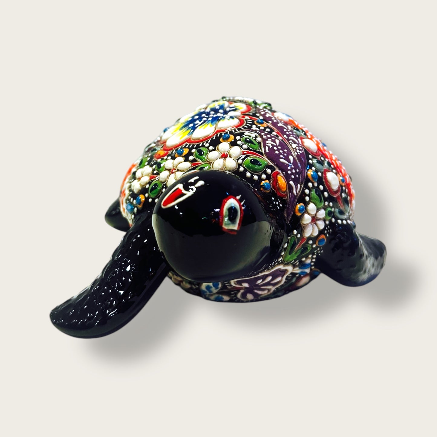 Hand-Painted Ceramic Tortoise Figurines 04 – Traditional Turkish & Ottoman-Inspired Designs