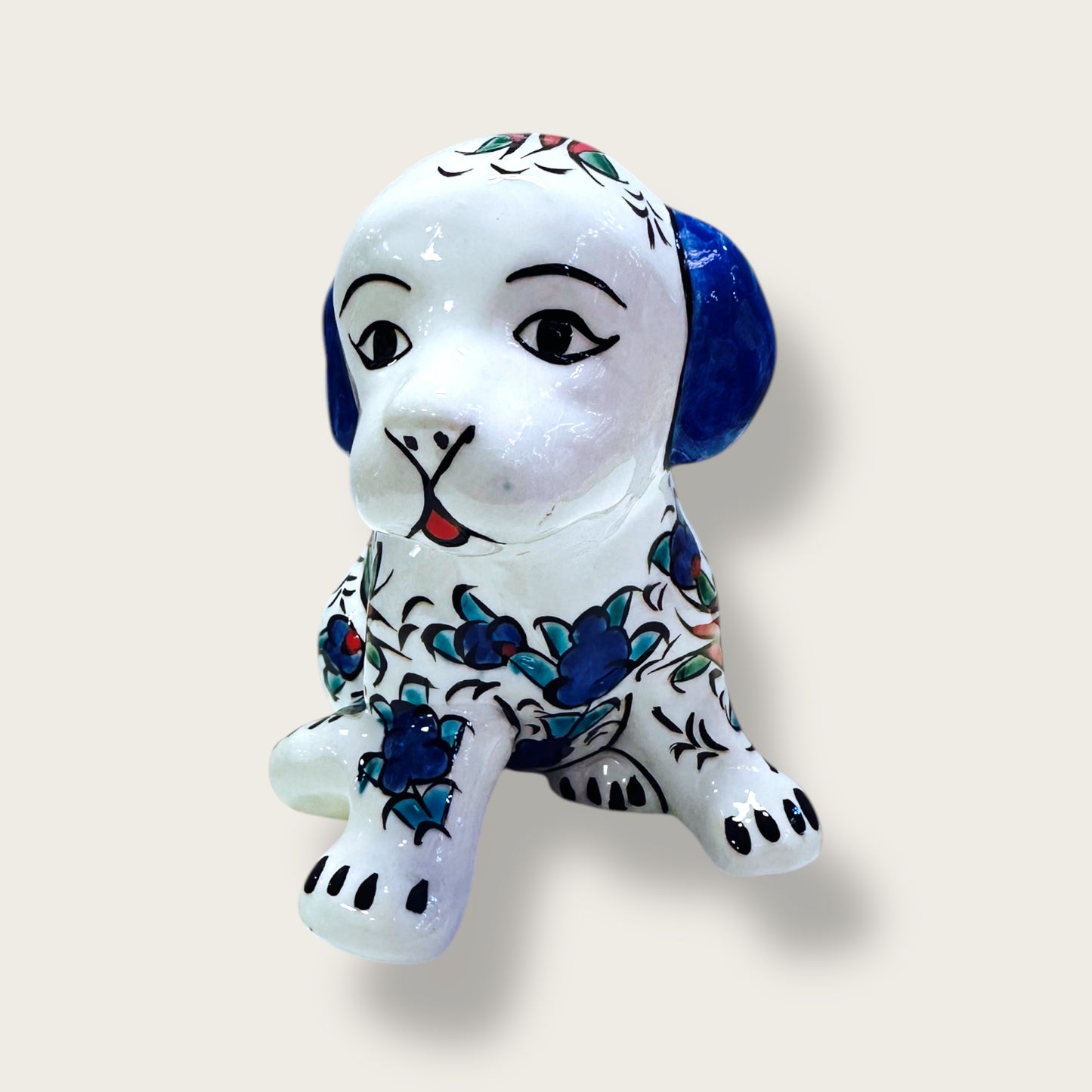 Hand-Painted Ceramic Dog Figurines 03 – Traditional Turkish & Ottoman-Inspired Designs