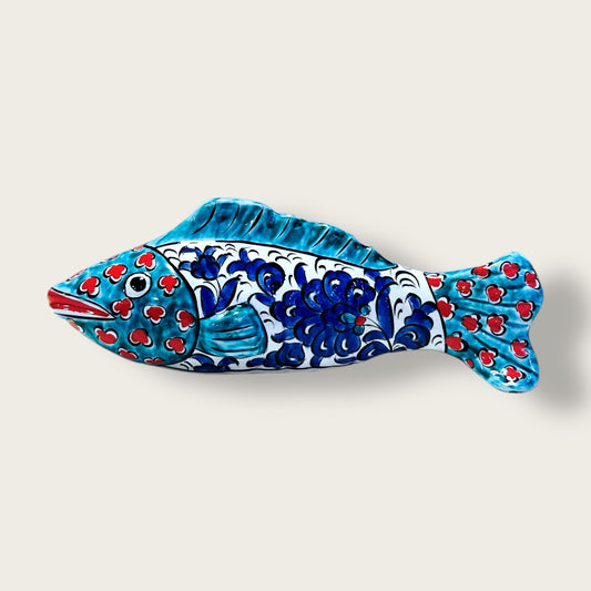 Hand-Painted Ceramic Fish Figurine 02 – Artisan Home Decor Accent