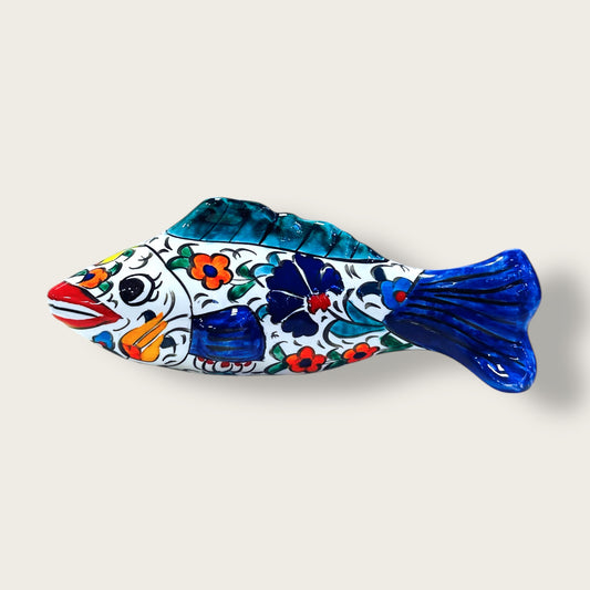 Hand-Painted Ceramic Fish Figurine 04 – Artisan Home Decor Accent