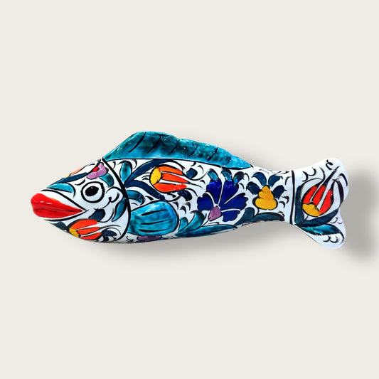 Hand-Painted Ceramic Fish Figurine 03 – Artisan Home Decor Accent