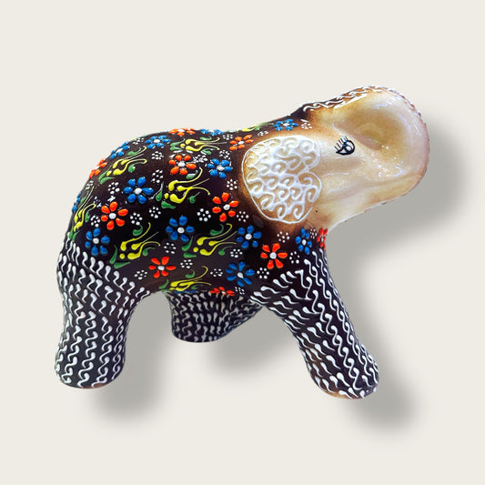 Handcrafted Ceramic Elephant Figurine 01 – Artisan Home Decor