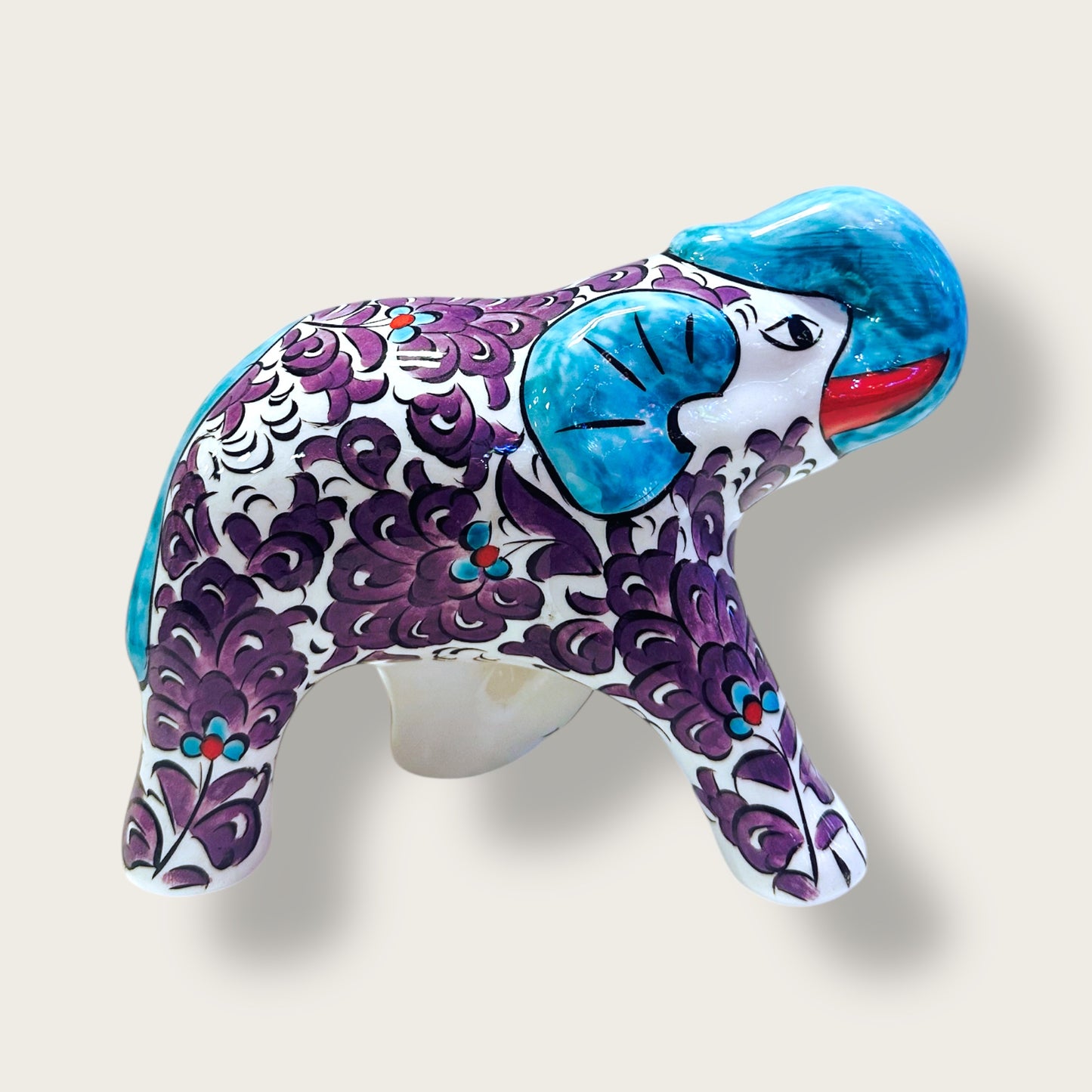 Handcrafted Ceramic Elephant Figurine 02 – Artisan Home Decor