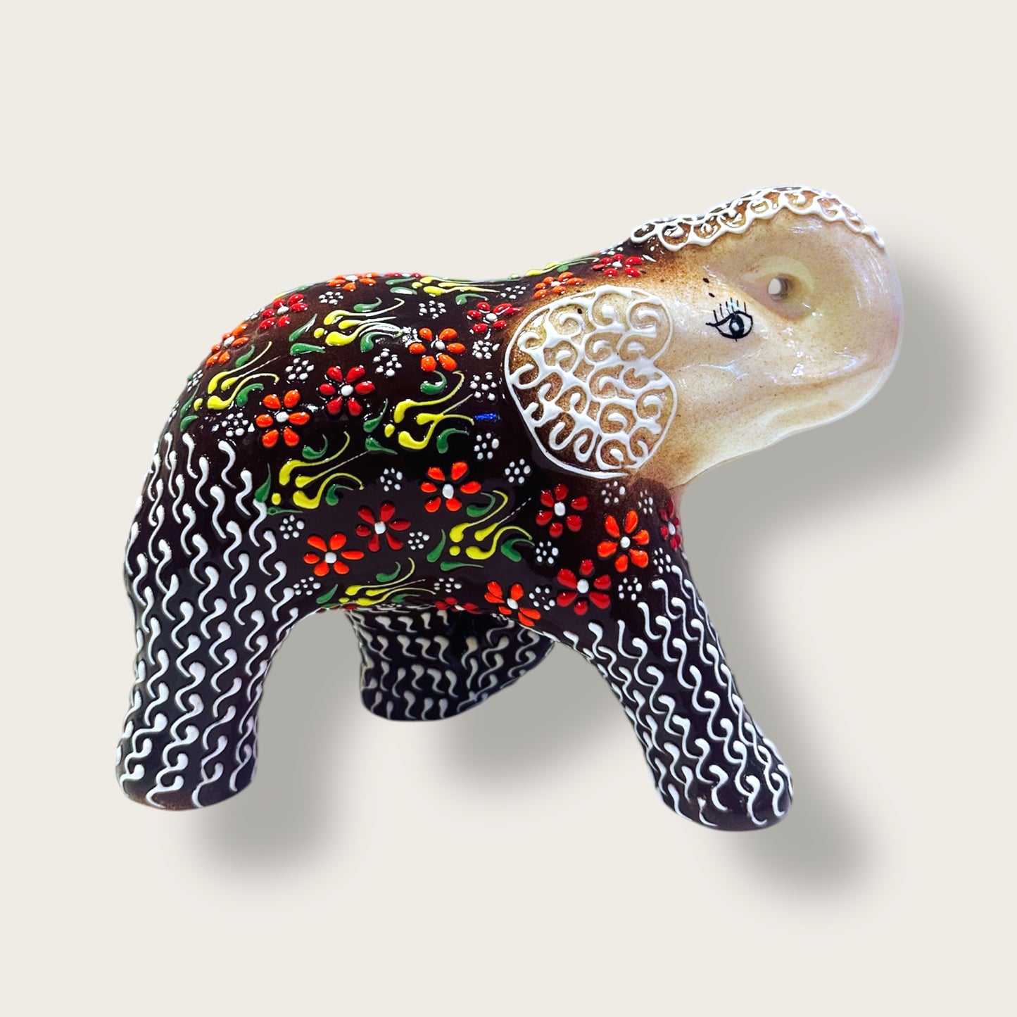 Handcrafted Ceramic Elephant Figurine 01 – Artisan Home Decor