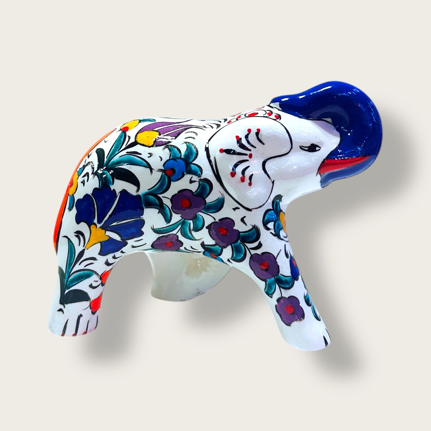 Handcrafted Ceramic Elephant Figurine 06 – Artisan Home Decor