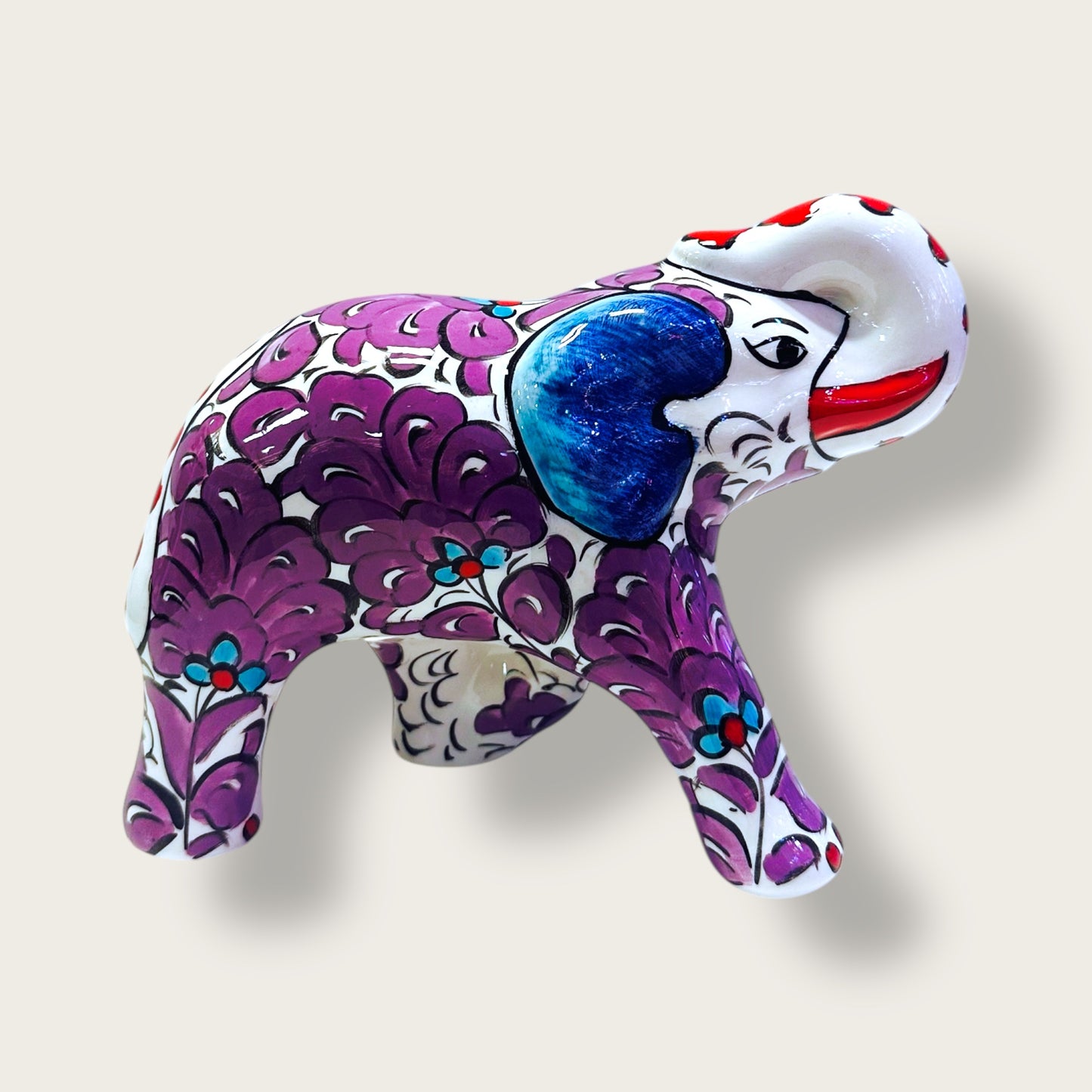 Handcrafted Ceramic Elephant Figurine 02 – Artisan Home Decor