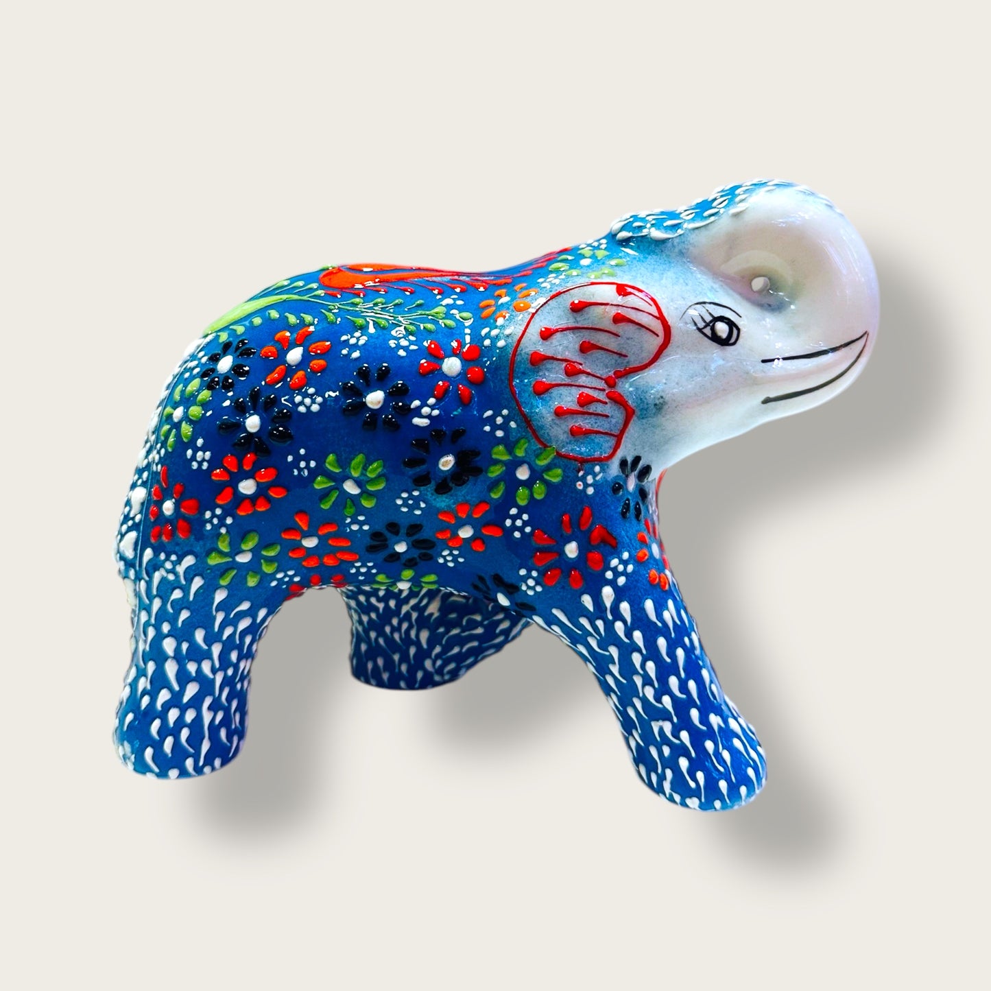 Handcrafted Ceramic Elephant Figurine 04 – Artisan Home Decor