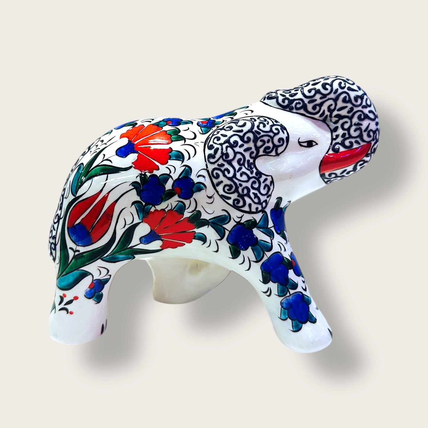 Handcrafted Ceramic Elephant Figurine 03 – Artisan Home Decor