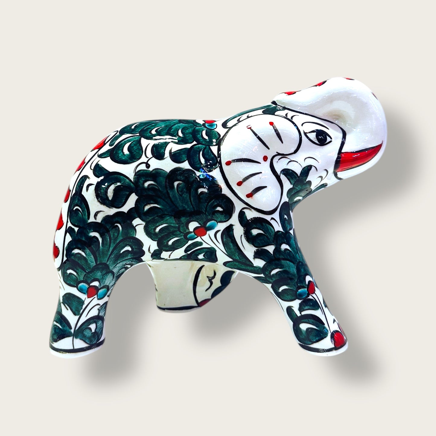 Handcrafted Ceramic Elephant Figurine 02 – Artisan Home Decor