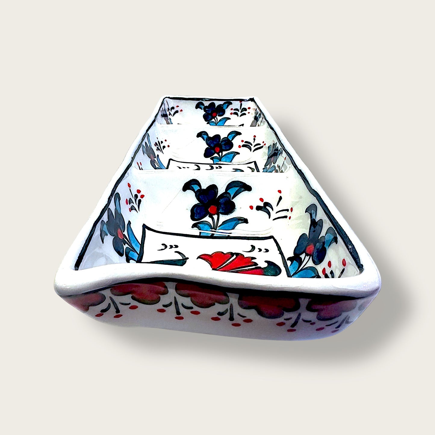 Handmade Ceramic Snack Dish 05 – Multi-Compartment Design