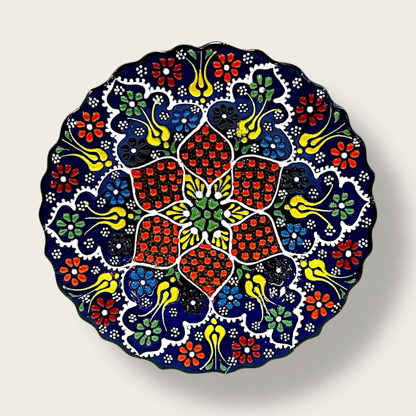 Hand-Painted Decorative Plate Small 20 – Artisan Ceramic Wall & Table Display