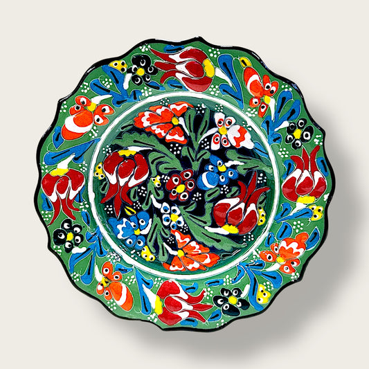 Hand-Painted Decorative Plate Small 09 – Artisan Ceramic Wall & Table Display