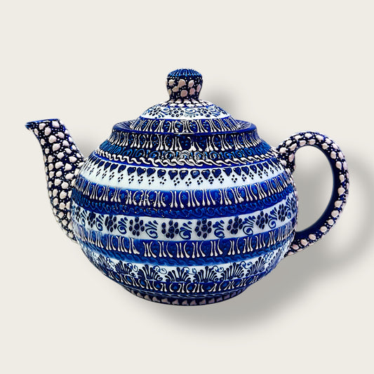 Hand-Painted Ceramic Large Teapot 04 – Artisan Decorative & Functional Teaware