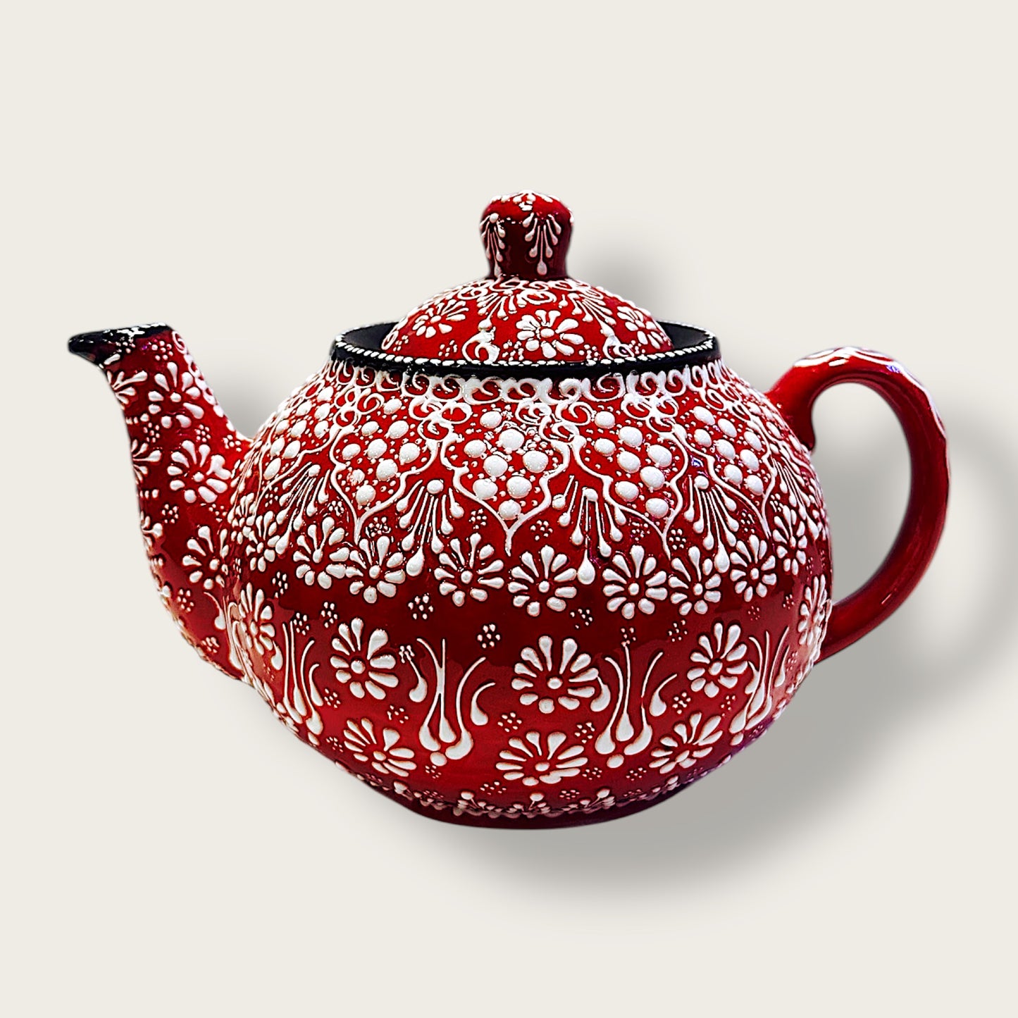 Hand-Painted Ceramic Large Teapot 03 – Artisan Decorative & Functional Teaware