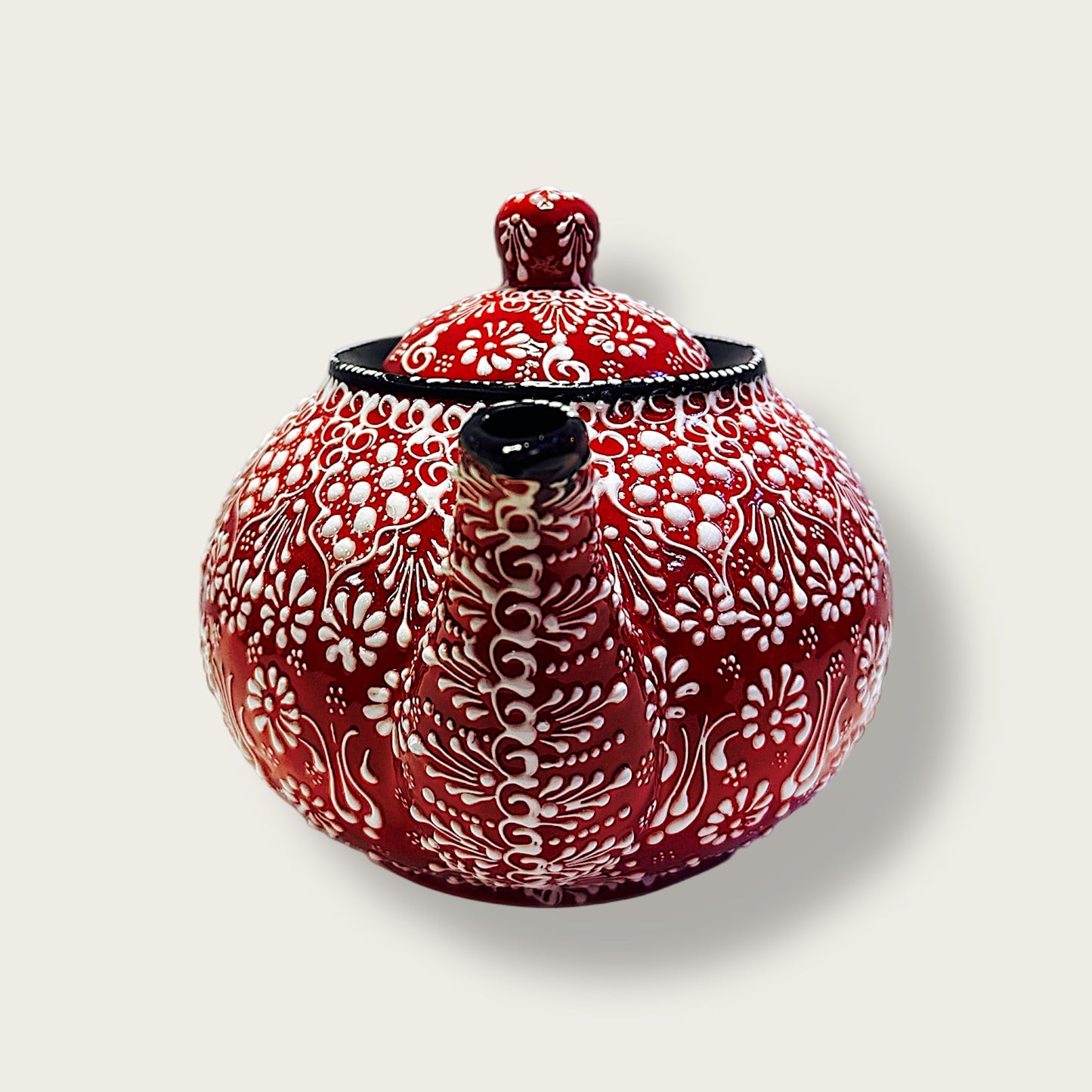 Hand-Painted Ceramic Large Teapot 03 – Artisan Decorative & Functional Teaware