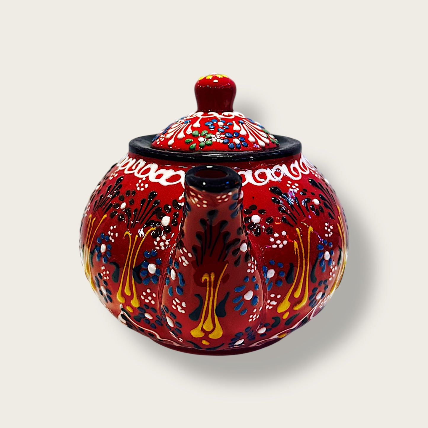 Hand-Painted Ceramic Large Teapot 02 – Artisan Decorative & Functional Teaware