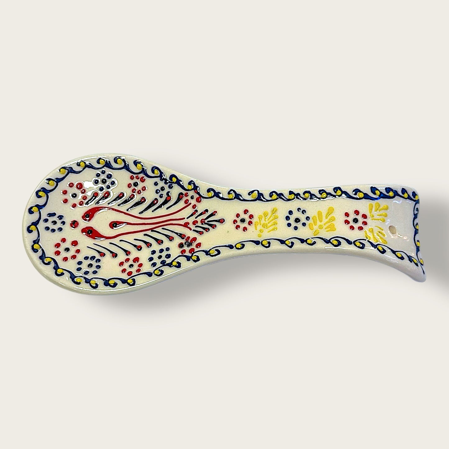 Handcrafted Ceramic Spoon Rest 02 – Elegant & Functional Kitchen Accessory