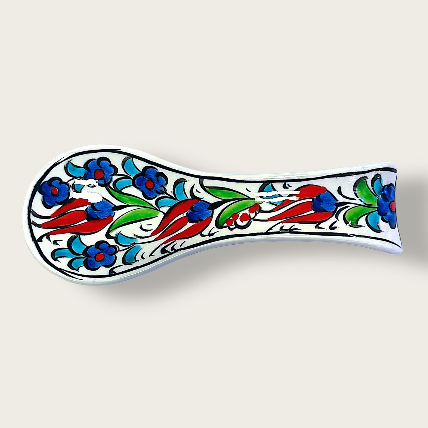 Handcrafted Ceramic Spoon Rest 09 – Elegant & Functional Kitchen Accessory