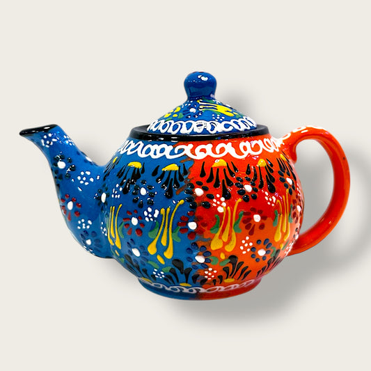 Hand-Painted Ceramic Small Teapot 14 – Artisan Decorative & Functional Teaware