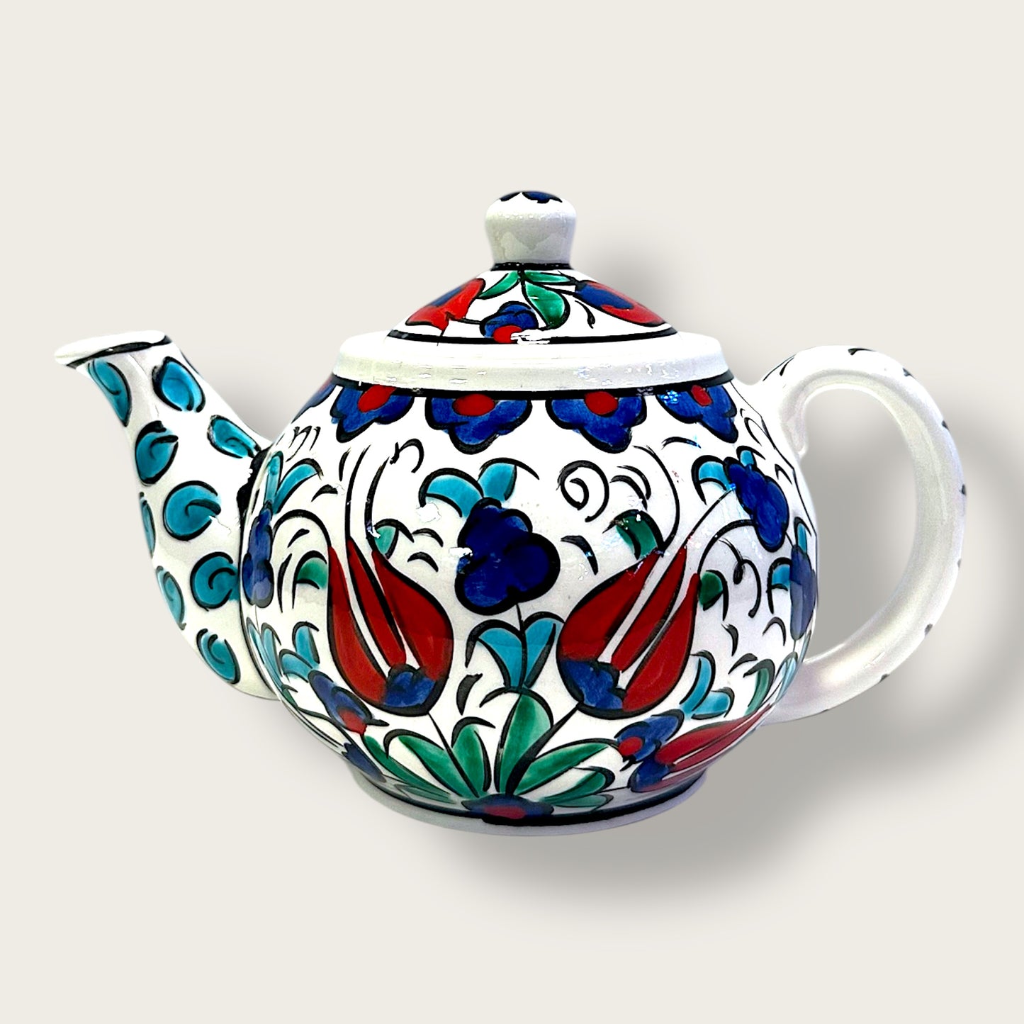 Hand-Painted Ceramic Small Teapot 13 – Artisan Decorative & Functional Teaware