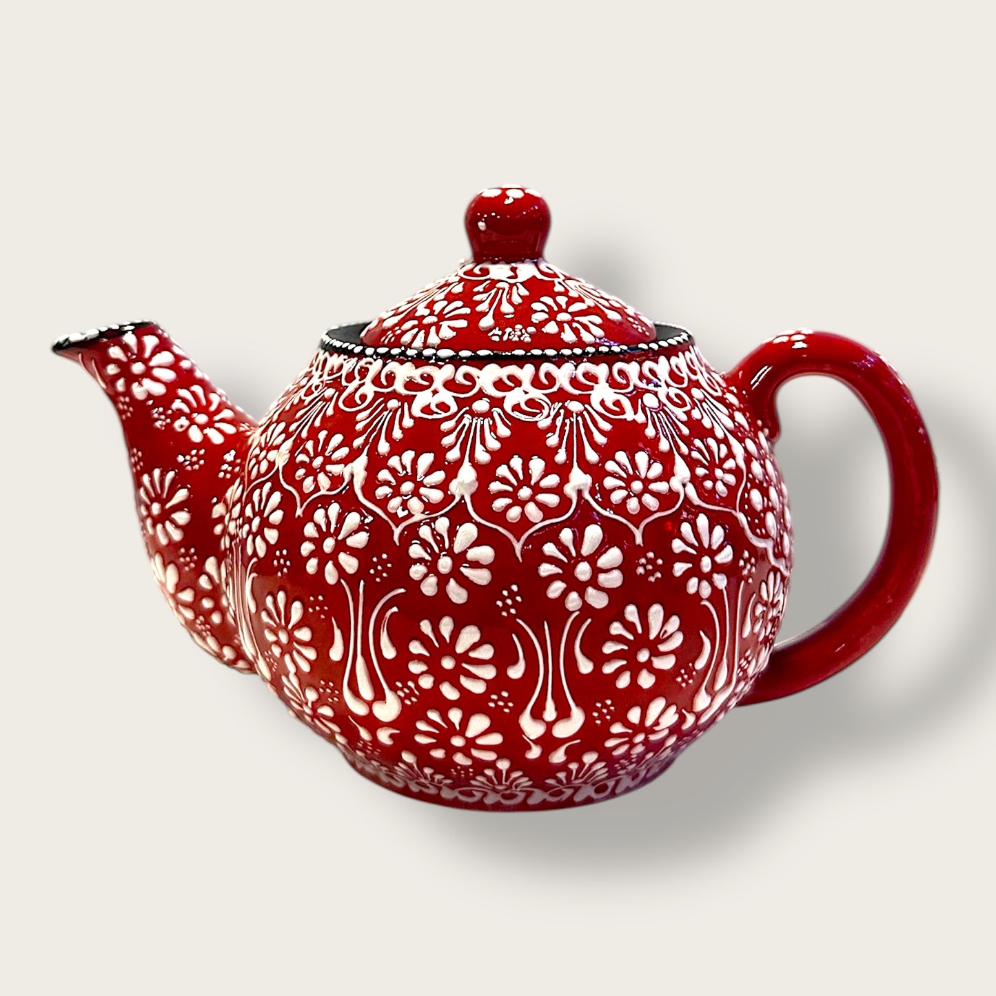 Hand-Painted Ceramic Small Teapot 03 – Artisan Decorative & Functional Teaware