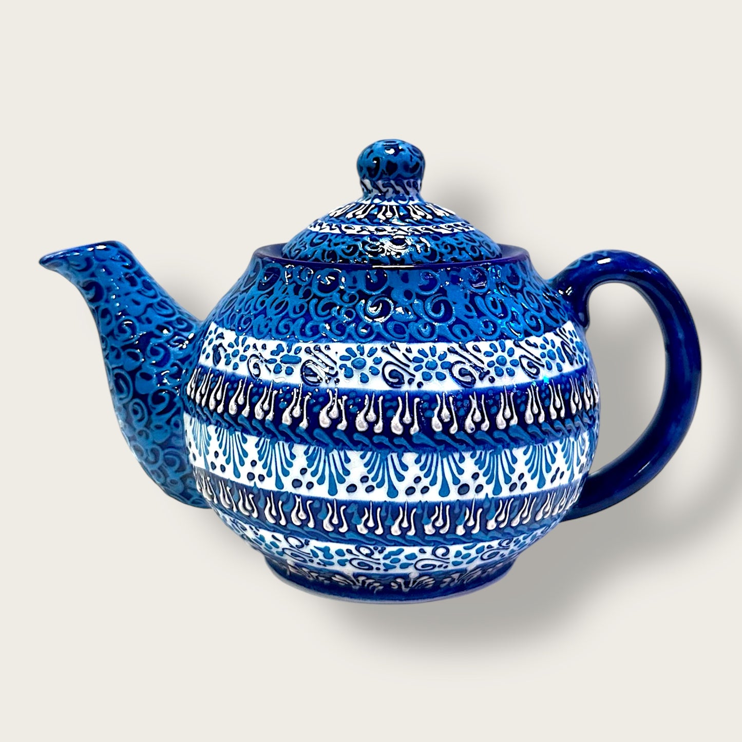 Hand-Painted Ceramic Small Teapot 05 – Artisan Decorative & Functional Teaware