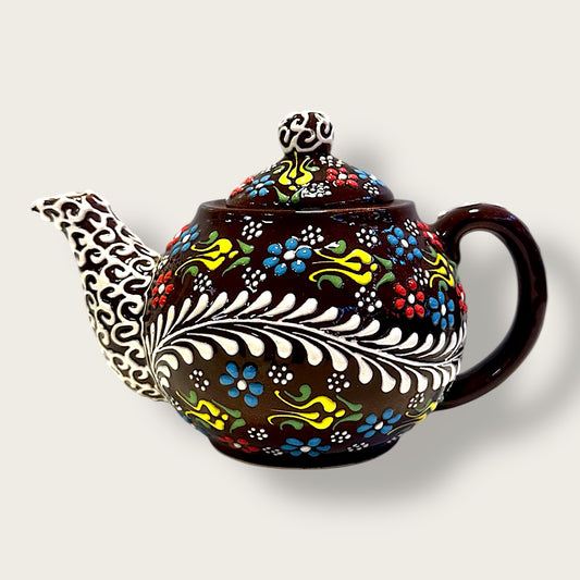 Hand-Painted Ceramic Small Teapot 11 – Artisan Decorative & Functional Teaware