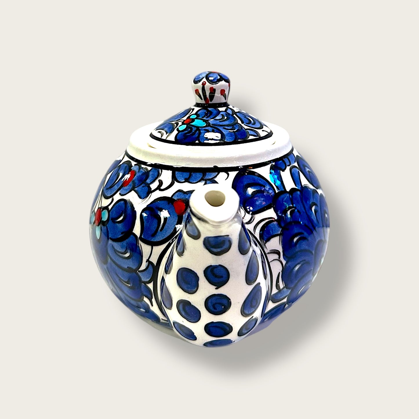 Hand-Painted Ceramic Small Teapot 12 – Artisan Decorative & Functional Teaware