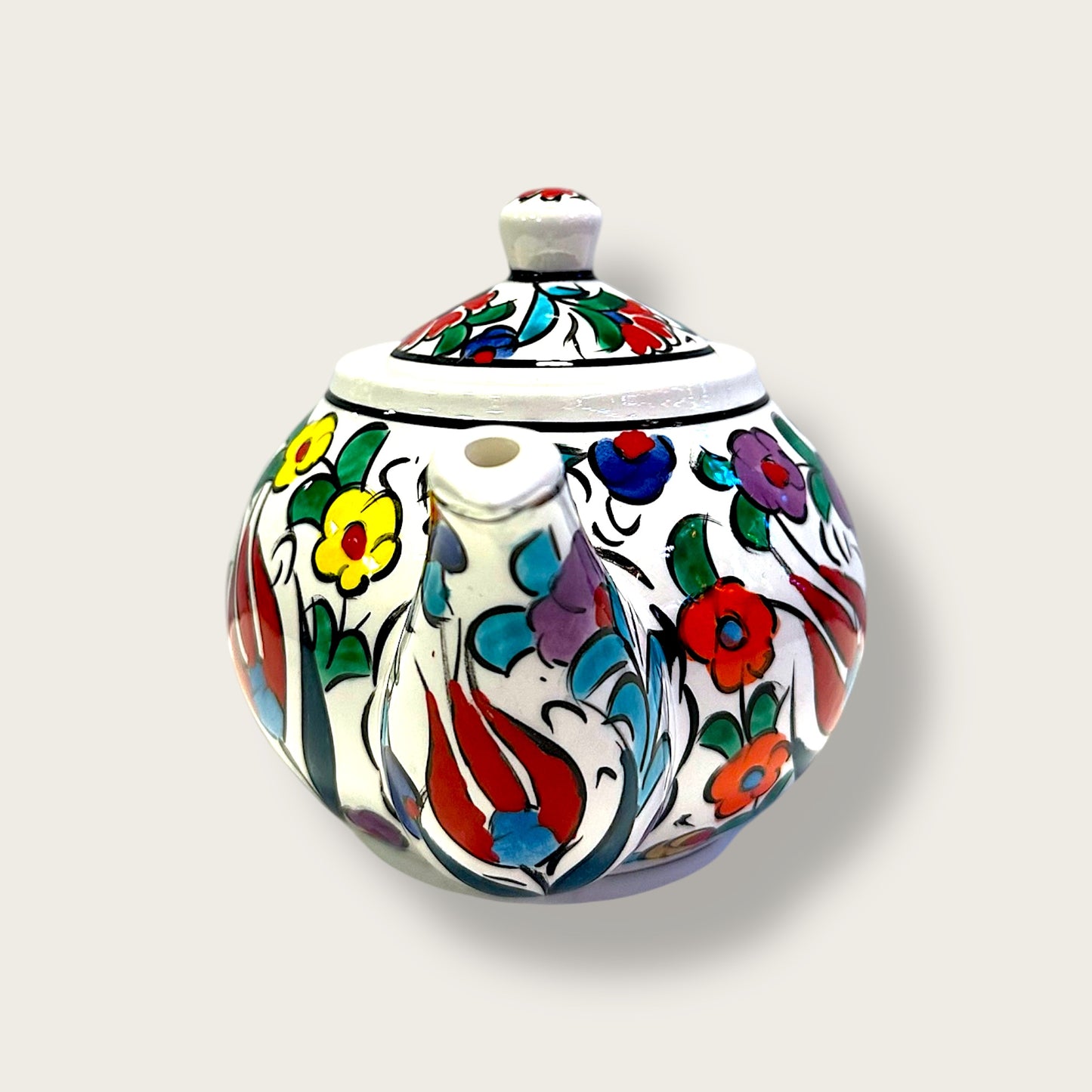 Hand-Painted Ceramic Small Teapot 16 – Artisan Decorative & Functional Teaware