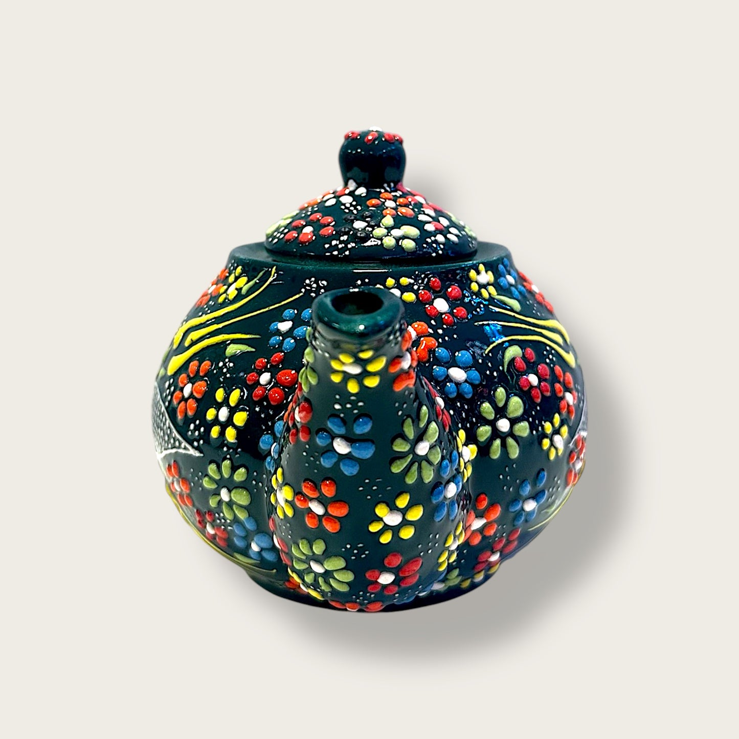 Hand-Painted Ceramic Small Teapot 15 – Artisan Decorative & Functional Teaware