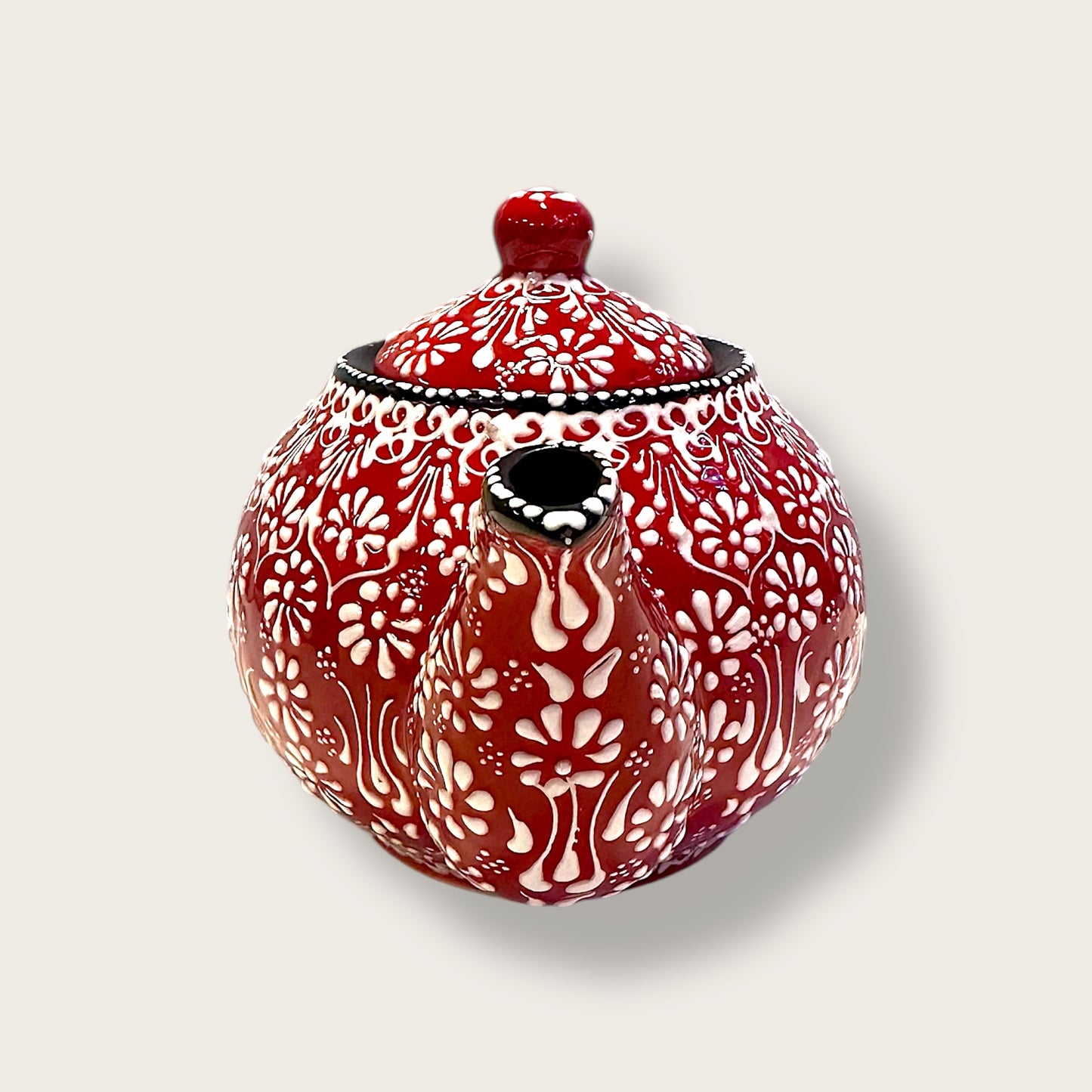 Hand-Painted Ceramic Small Teapot 03 – Artisan Decorative & Functional Teaware