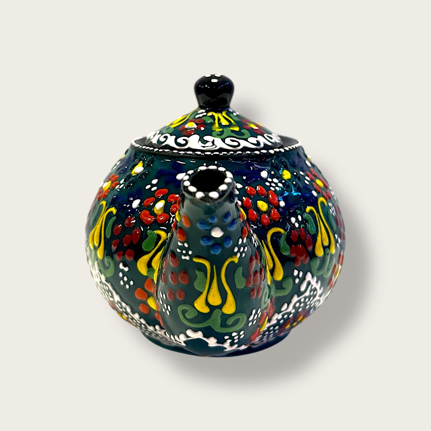 Hand-Painted Ceramic Small Teapot 19 – Artisan Decorative & Functional Teaware